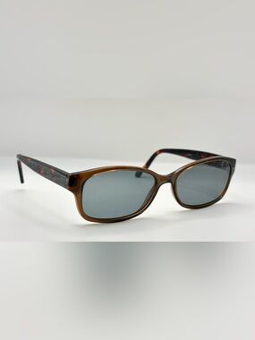 W141 Brown Oval Sunglasses Frames Only
